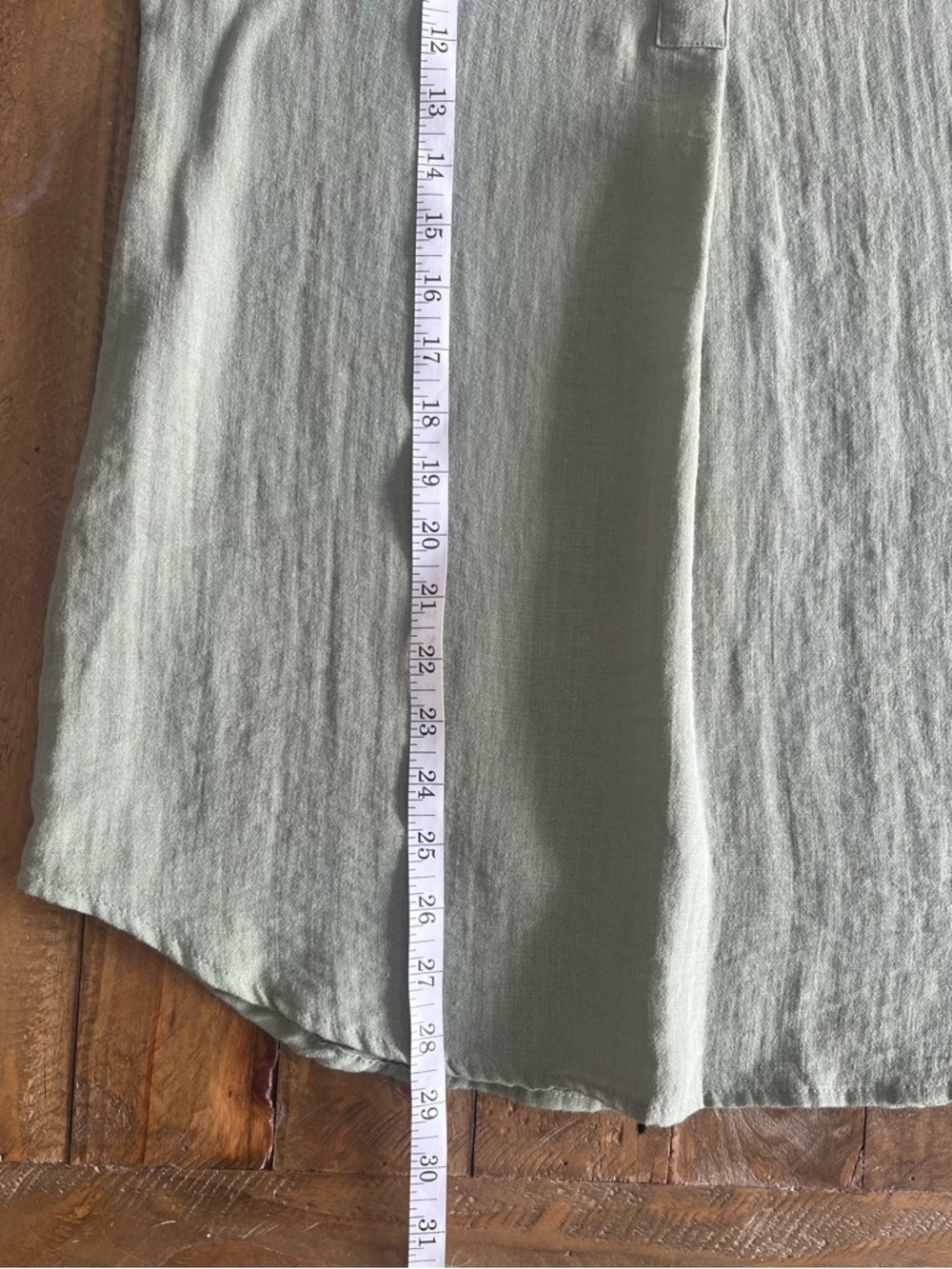 Rachel Roy Sage Green Short Sleeve Split-Neck Tunic Natural Vibe US S - Picture 9 of 13